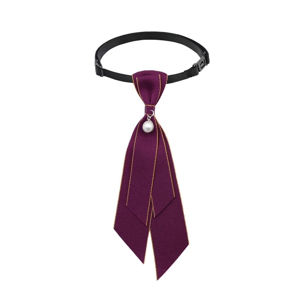 7858 Bow Tie , Adjustable Tie Girls Uniform Ties Pre Tied Necktie